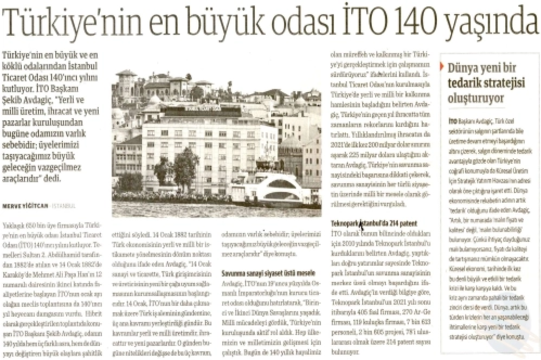 Türkiye'nin en büyük odası İTO 140 yaşında