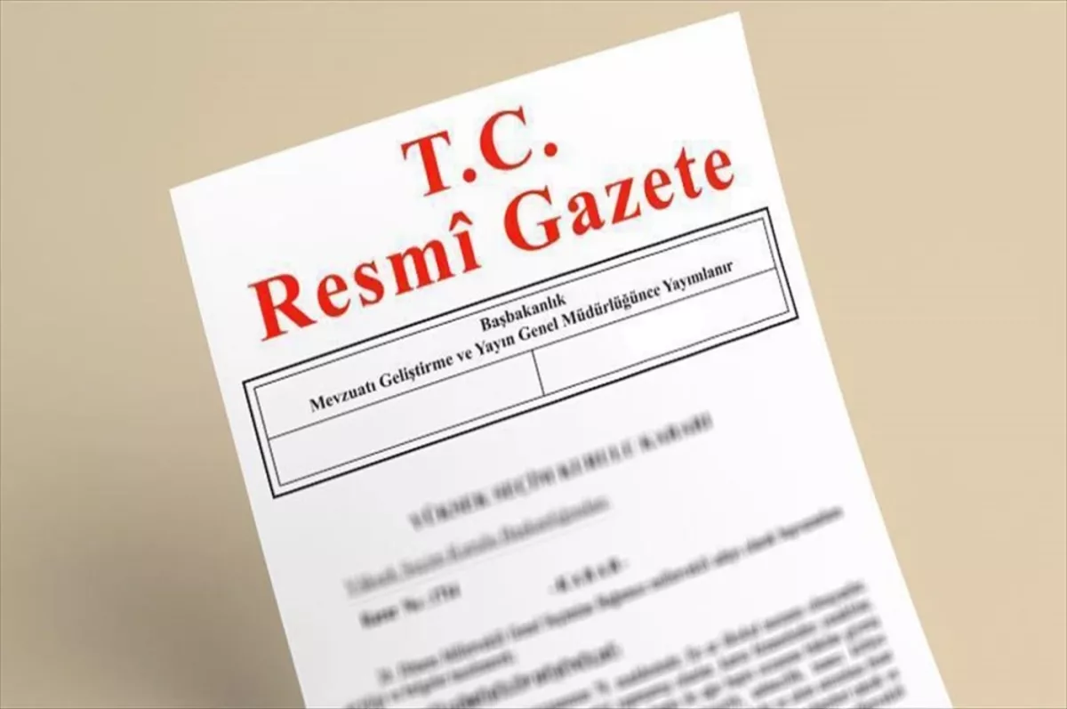 Resmi Gazete'de bugün (01 Eylül 2023)