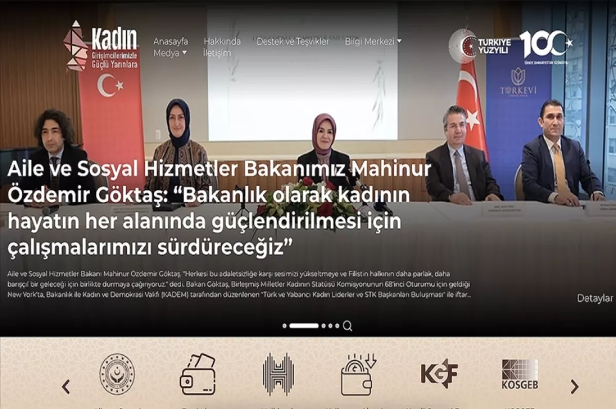 Aile ve Sosyal Hizmetler Bakanlığı'ndan kadın girişimciler için web sitesi