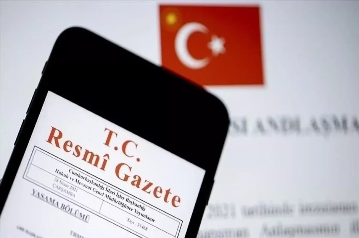 Resmi Gazete'de bugün (18 Nisan 2024)