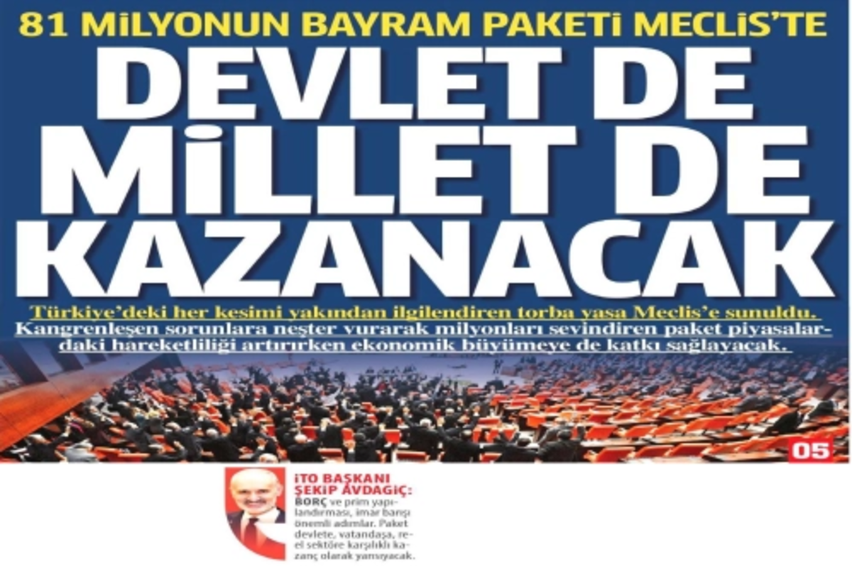 Devlet de millet de kazanacak