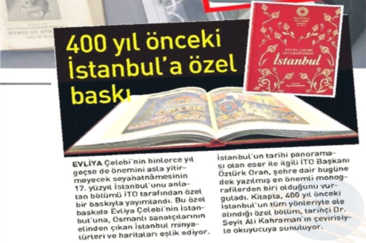 400 yıl önceki İstanbul'a özel baskı