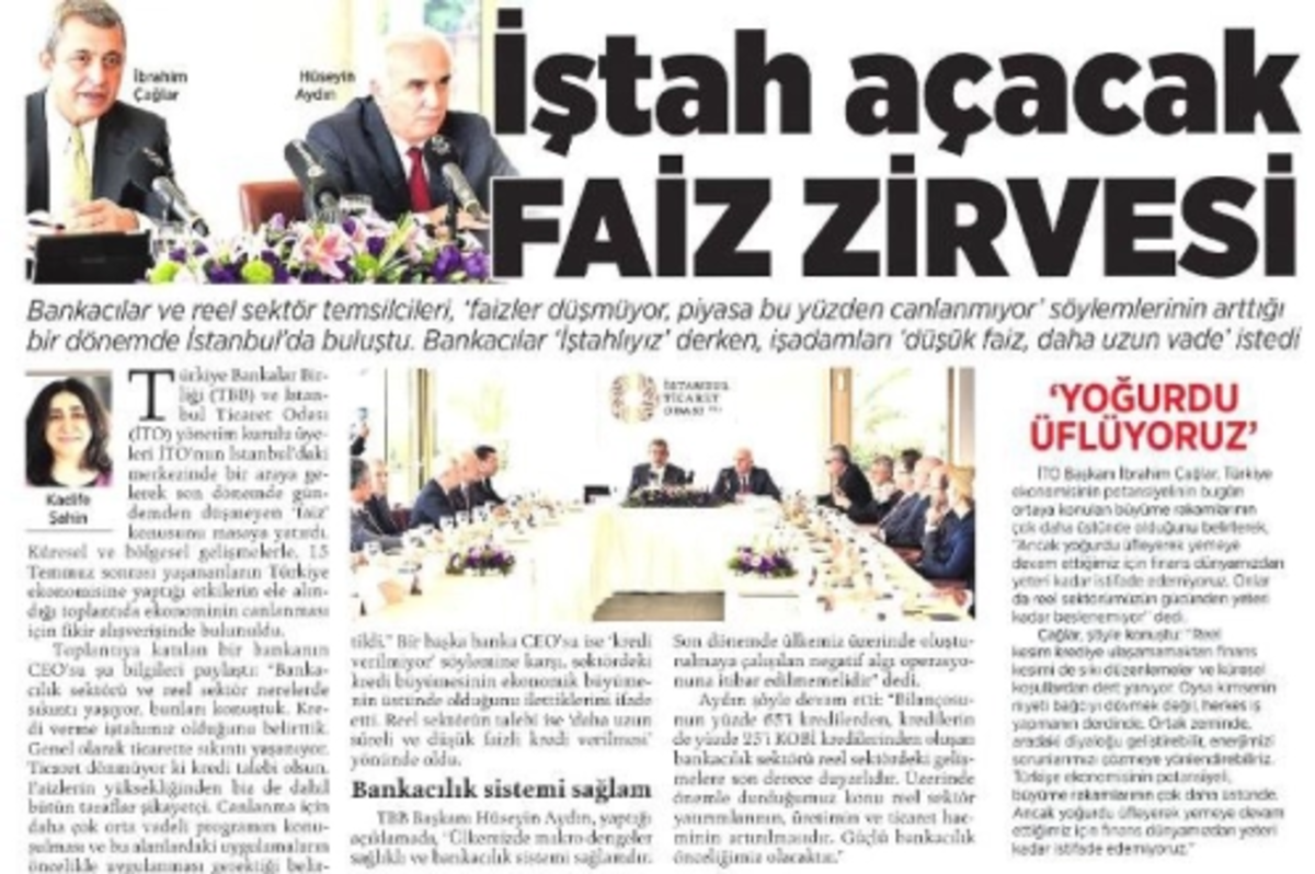 İştah açacak faiz zirvesi