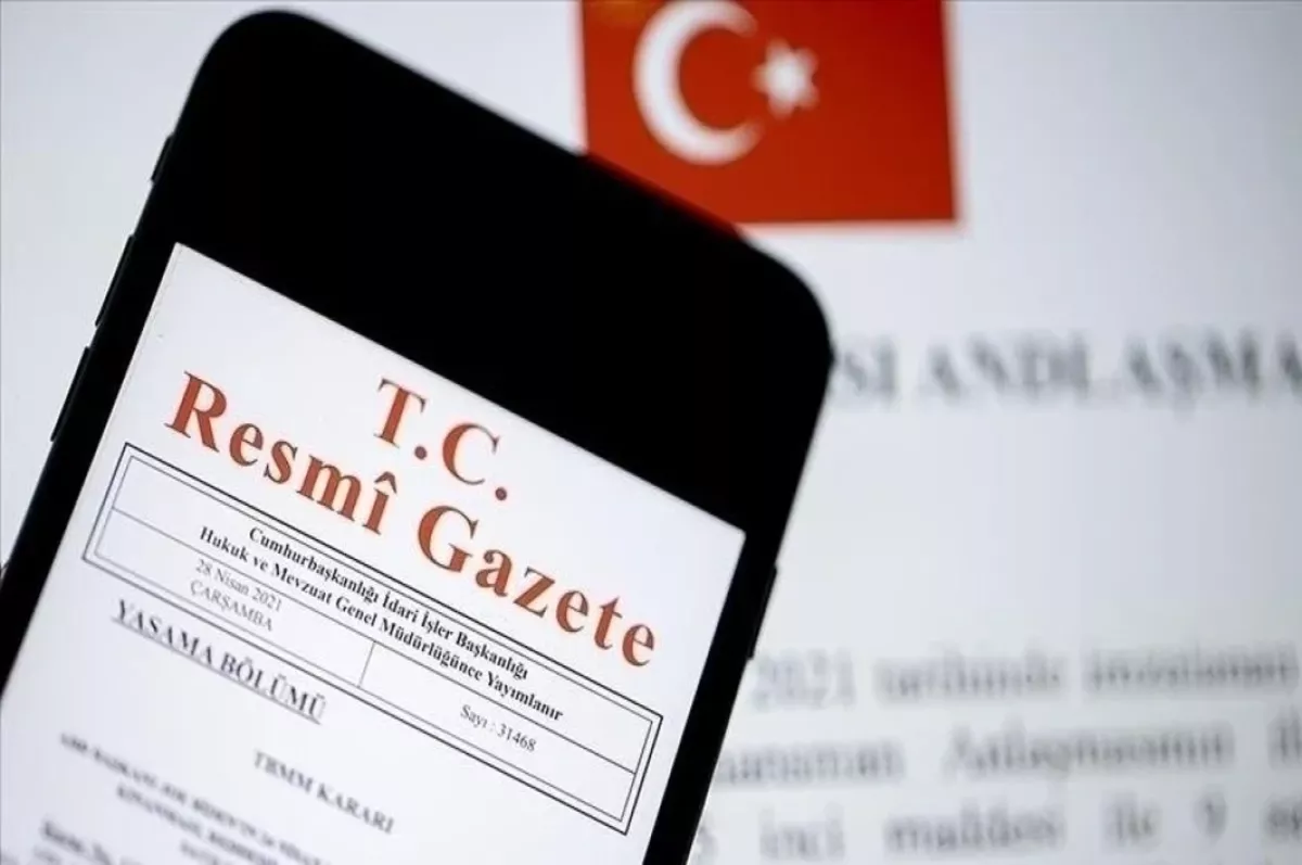 Resmi Gazete'de bugün (15 Nisan 2024)