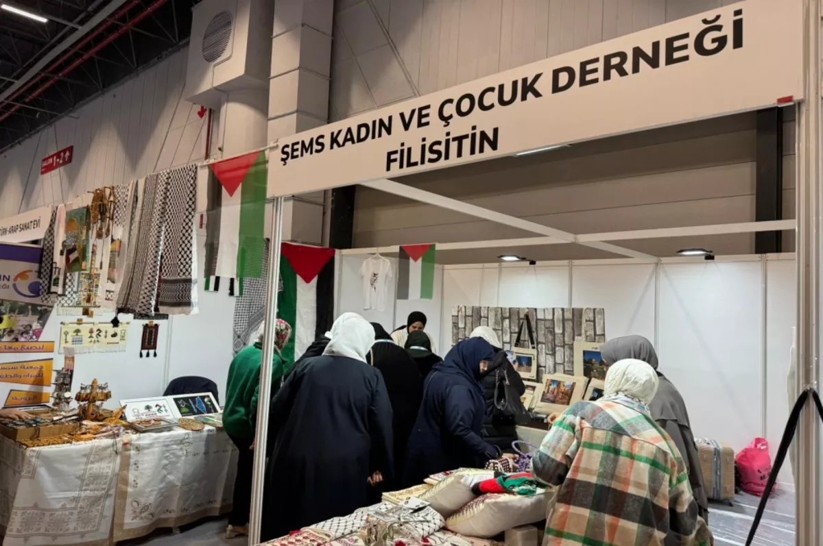 Helal expo fuarında Filistinli kadınların el emeği ürünleri ilgi topladı