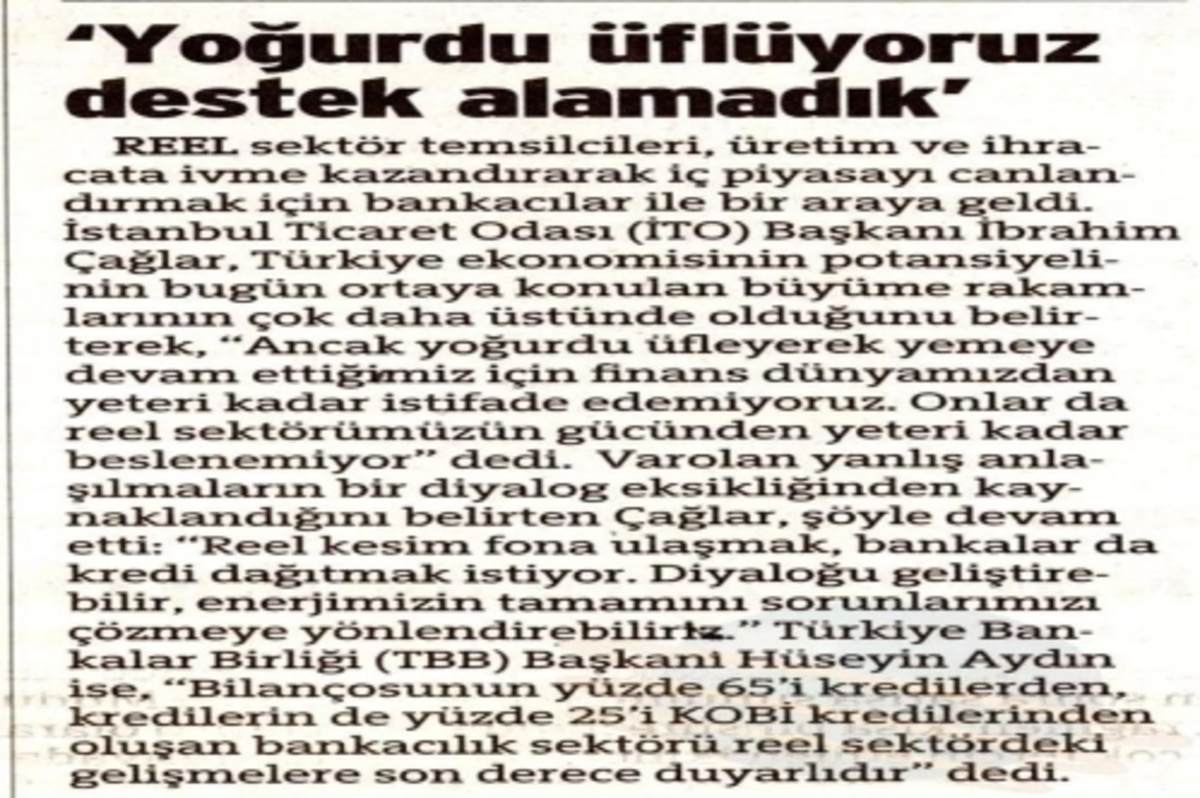 'Yoğurdu üflüyoruz destek alamadık'