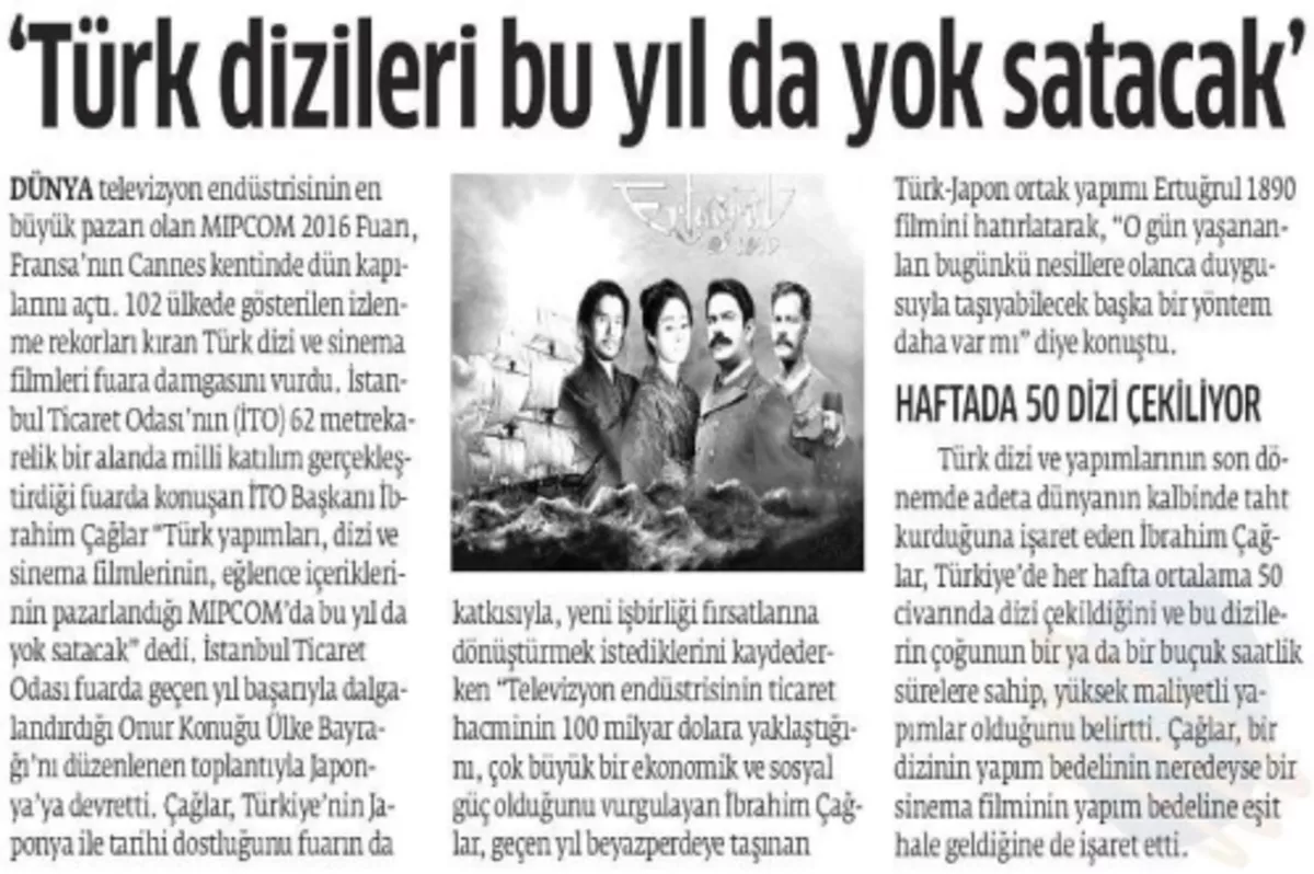 'Türk dizileri bu yıl da yok satacak'