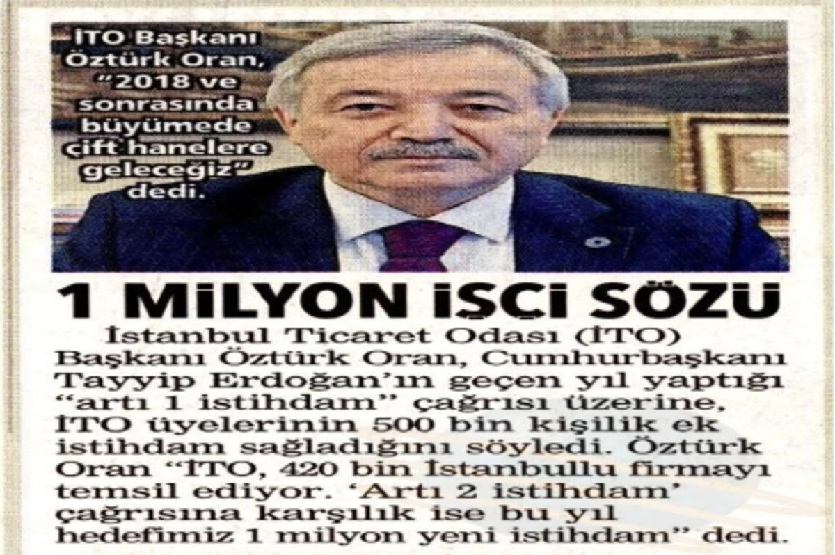 1 milyon işçi sözü