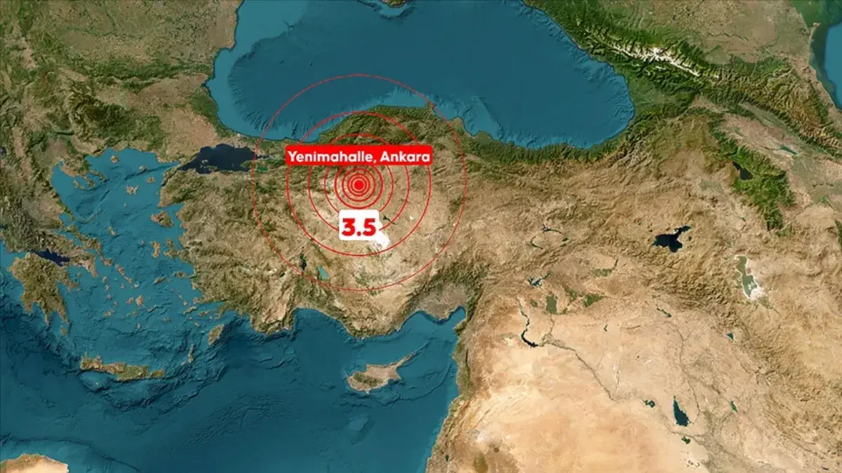SON DAKİKA: Ankara'da 3,5 büyüklüğünde bir deprem meydana geldi