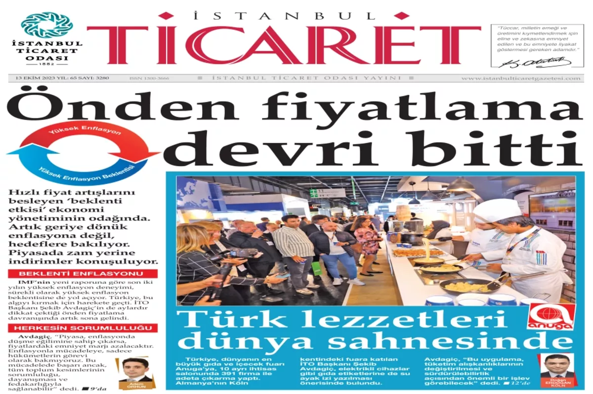 Ticaret Gazetesi’nin 3280’inci sayısı yayınlandı