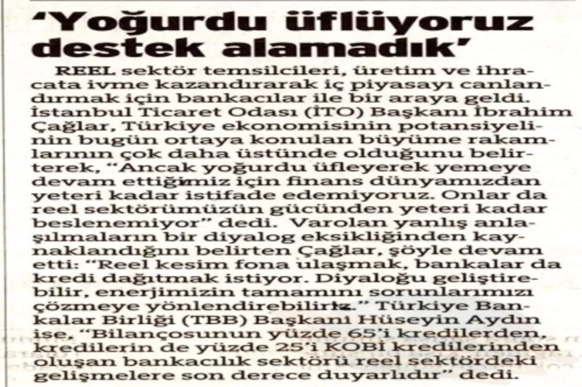 'Yoğurdu üflüyoruz destek alamadık'