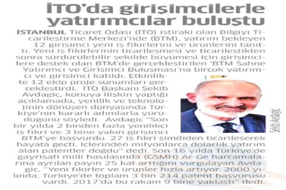 İTO'da girişimcilerle yatırımcılar buluştu