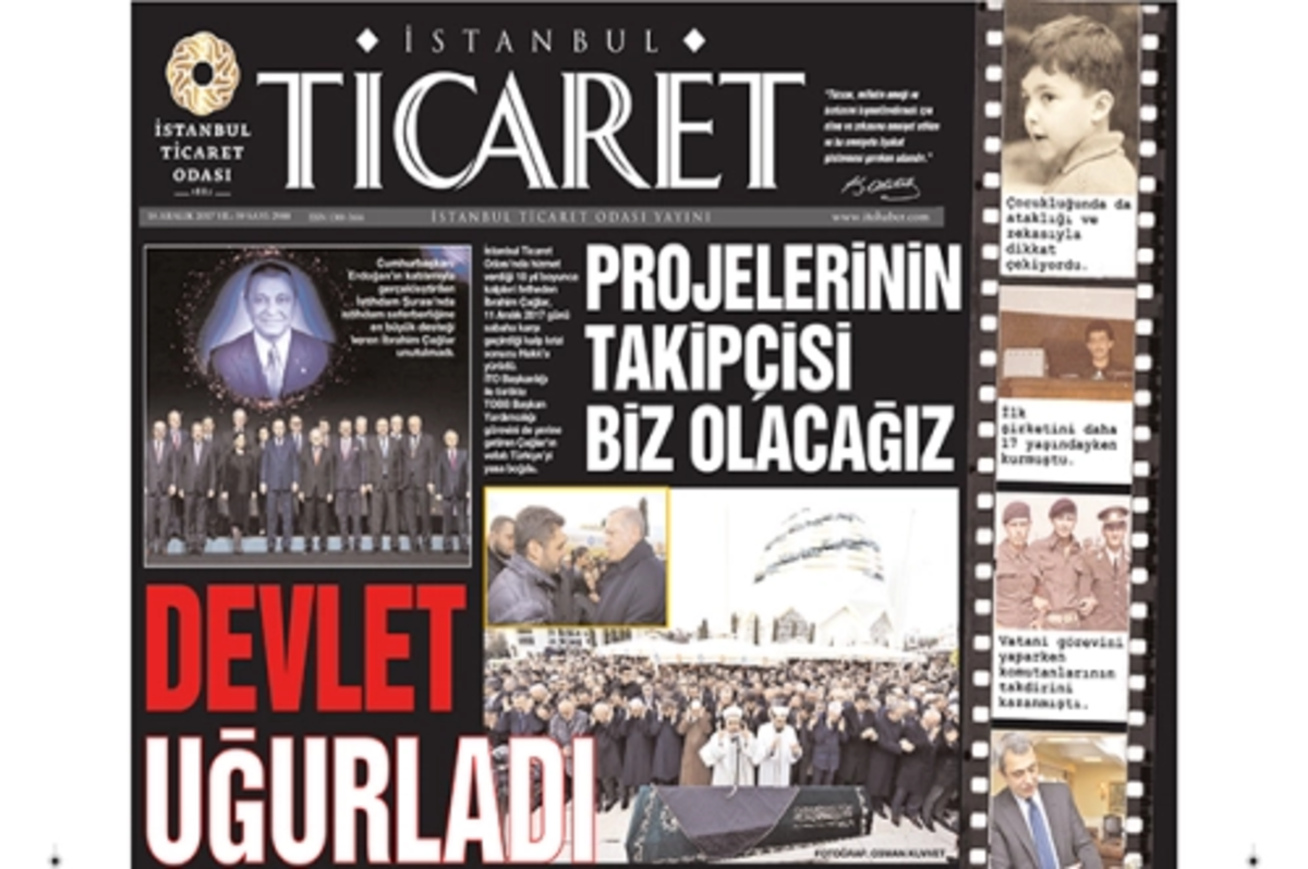 İstanbul Ticaret’ten İbrahim Çağlar'a özel sayı