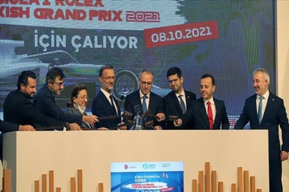 Borsa İstanbul'da gong Formula 1 Rolex Turkish Grand Prix 2021 için çaldı