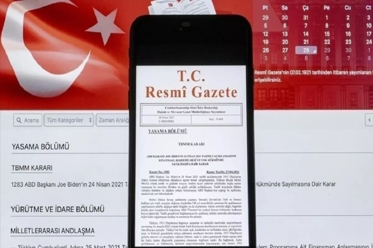 Resmi Gazete'de bugün (22 Aralık 2023)