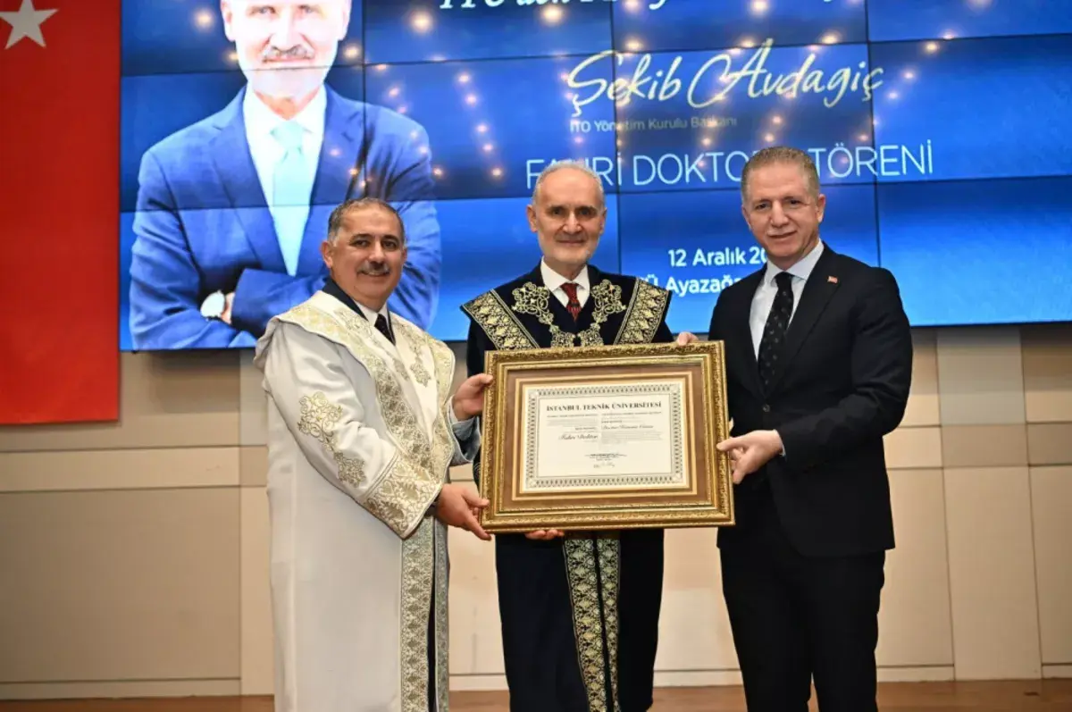 İTO Başkanı Avdagiç’e İstanbul Teknik Üniversitesi’nden fahri doktora unvanı