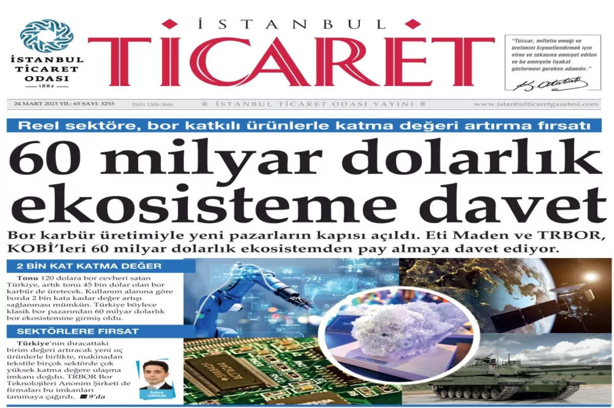 İstanbul Ticaret Gazetesi’nin yeni sayısı yayında!