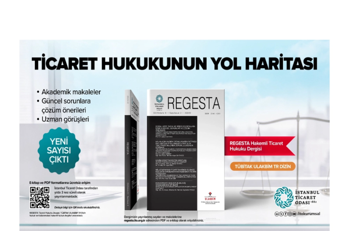 Ticaret Hukuku dergisi REGESTA’nın 2024 ikinci sayısı yayımlandı