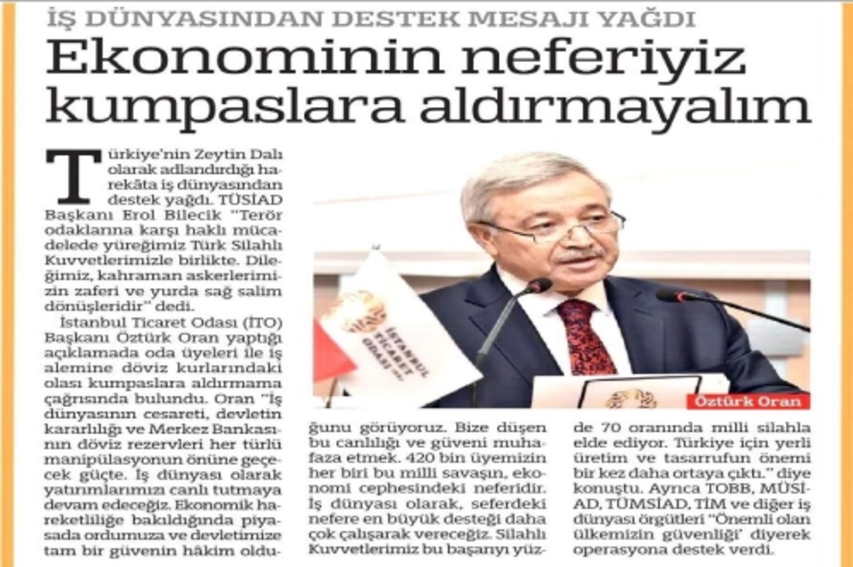 Ekonominin neferiyiz kumpaslara aldırmayalım