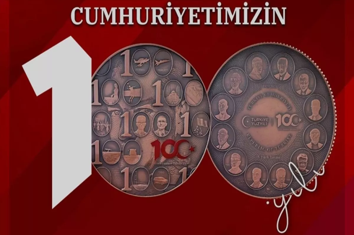 Darphane Cumhuriyet'in 100. Yılı'na özel hatıra para bastı