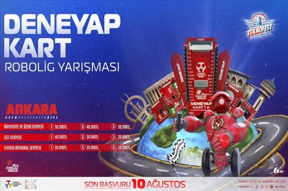 TEKNOFEST Deneyap Kart Robolig Yarışması’na başvuru için son 2 gün