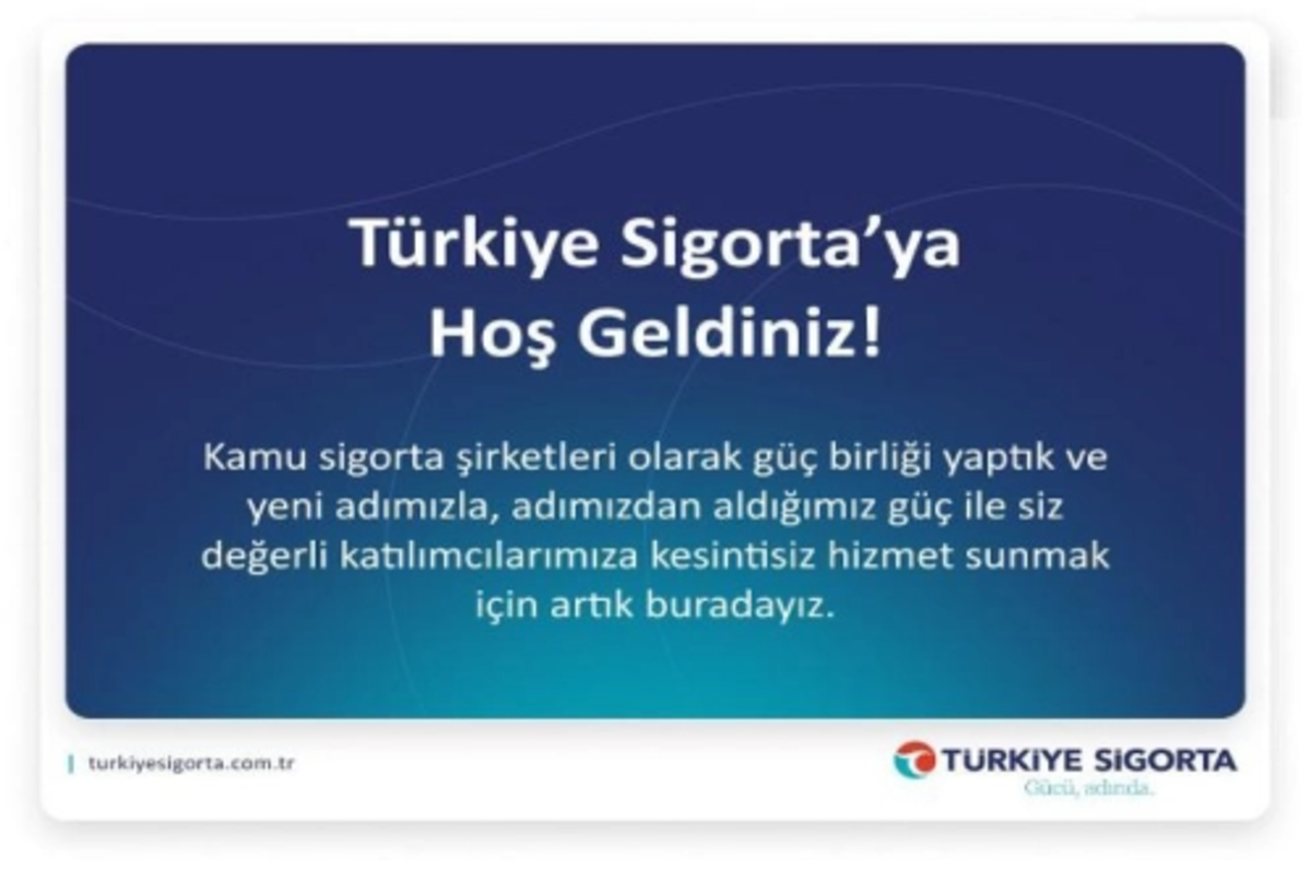 Sigortada güçlü birleşme tamam