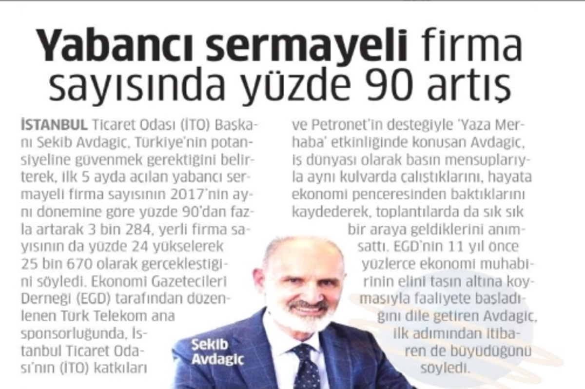 Yabancı sermayeli firma sayısında yüzde 90 artış