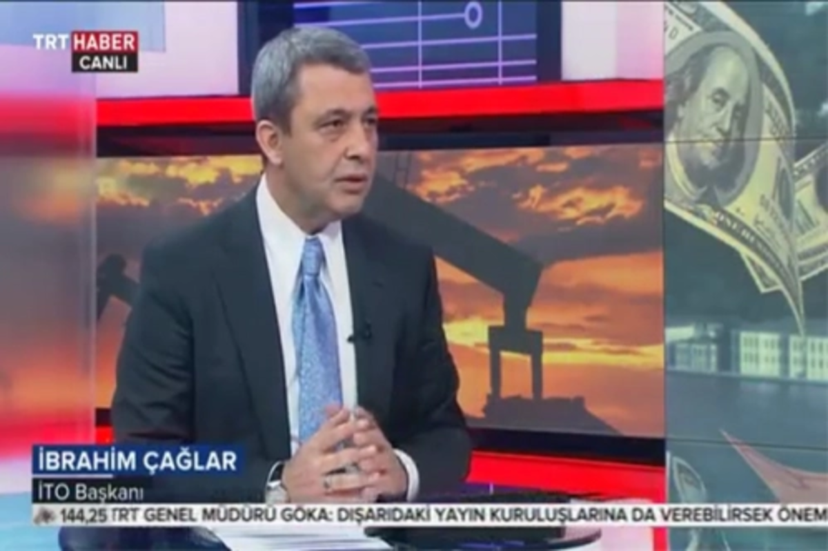 İstanbul Ticaret Odası (İTO) Başkanı İbrahim Çağlar / TRT Haber