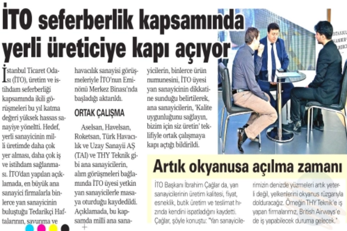 İTO seferberlik kapsamında yerli üreticiye kapı açıyor