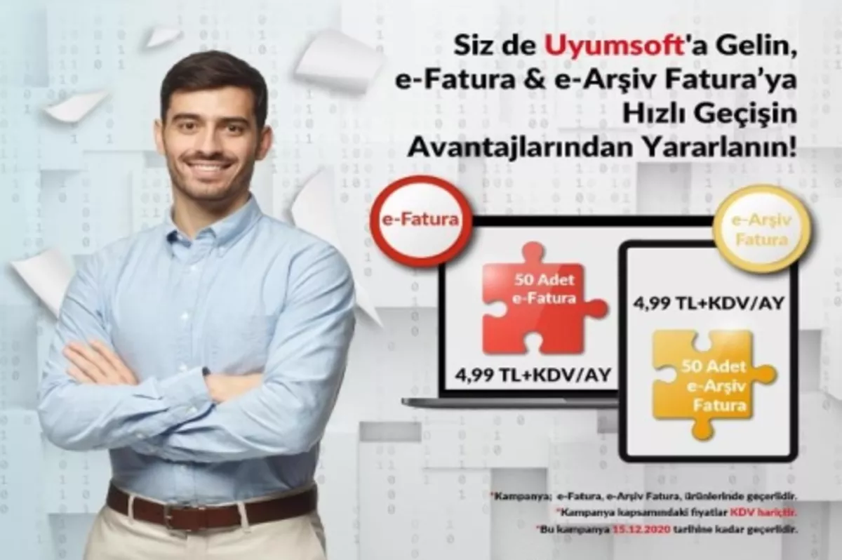 50 adet e-Fatura için aylık 4.99 TL+KDV ödeme fırsatı