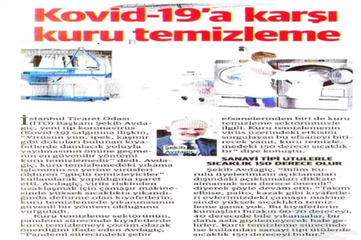 Kovid-19'a karşı kuru temizleme