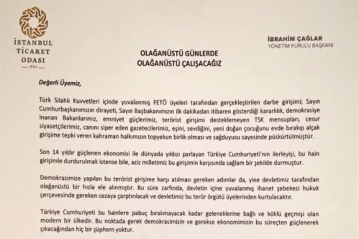 Olağanüstü günlerde, olağanüstü çalışacağız