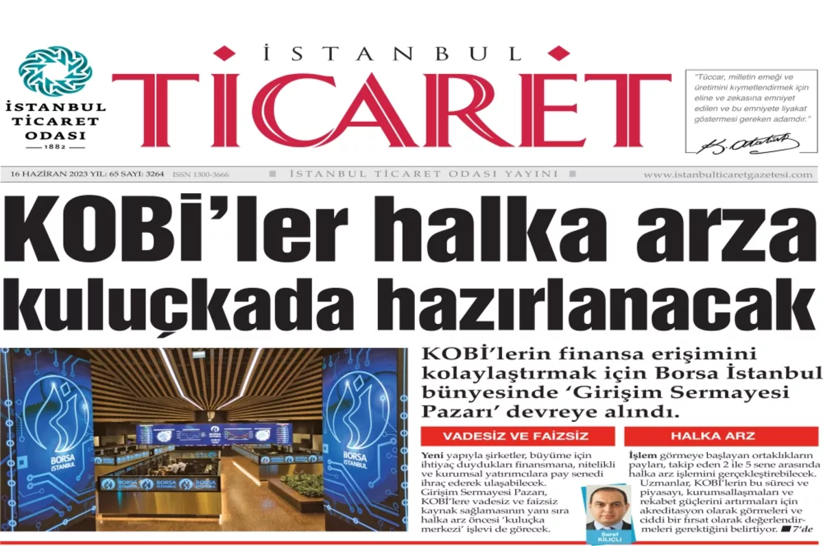 İstanbul Ticaret Gazetesi’nin yeni sayısı yayında!